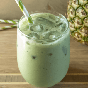 Iced Coconut and Pineapple Matcha