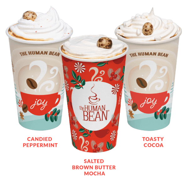 The Human Bean holiday 2022 drink lineup