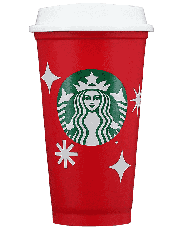 Starbucks reusable cup for 2022 red cup day giveaway.